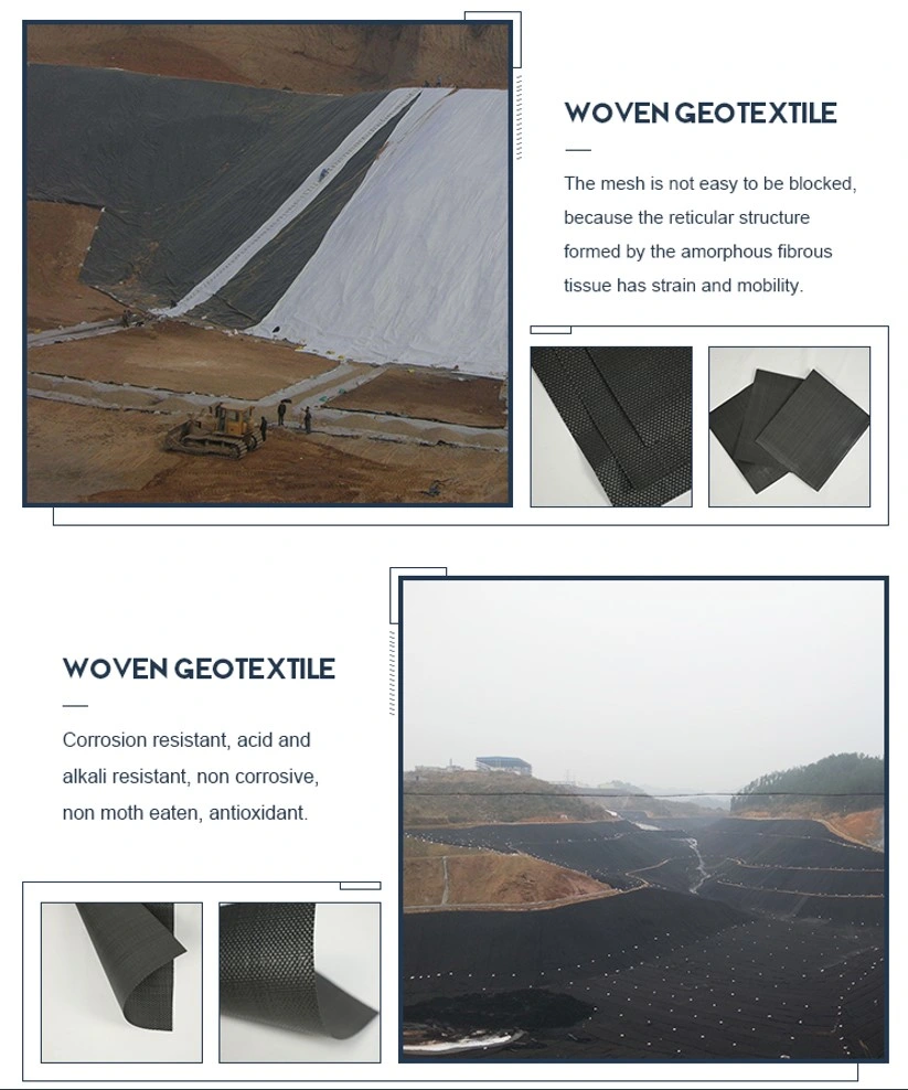 Επικυρωμένο υφαμένο υφαμένο PP Geotextile σταθεροποίησης υφάσματος για την εδαφολογική ενίσχυση