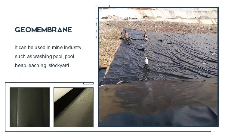 Αντιδιαρροή Αδιάβροχο HDPE Γεωμεμβράνη 0,2 mm - 2,5 mm Για τα χώματα υγειονομικής ταφής 6