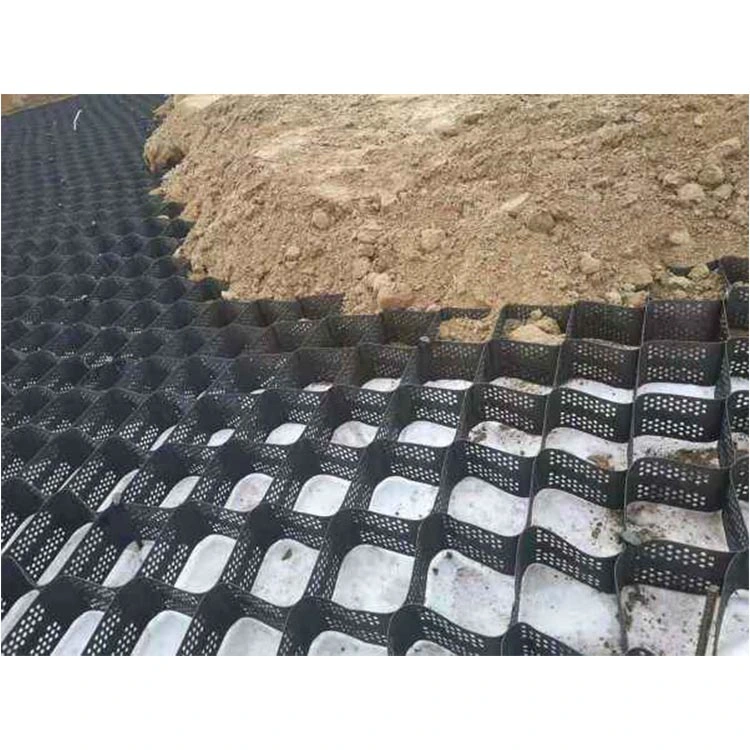 Υψηλής ελαστικότητας Άμμος Κίτρινος 100-445 HDPE πλαστικό γεωκύτταρο για τη σταθερότητα του χαλίκι 0
