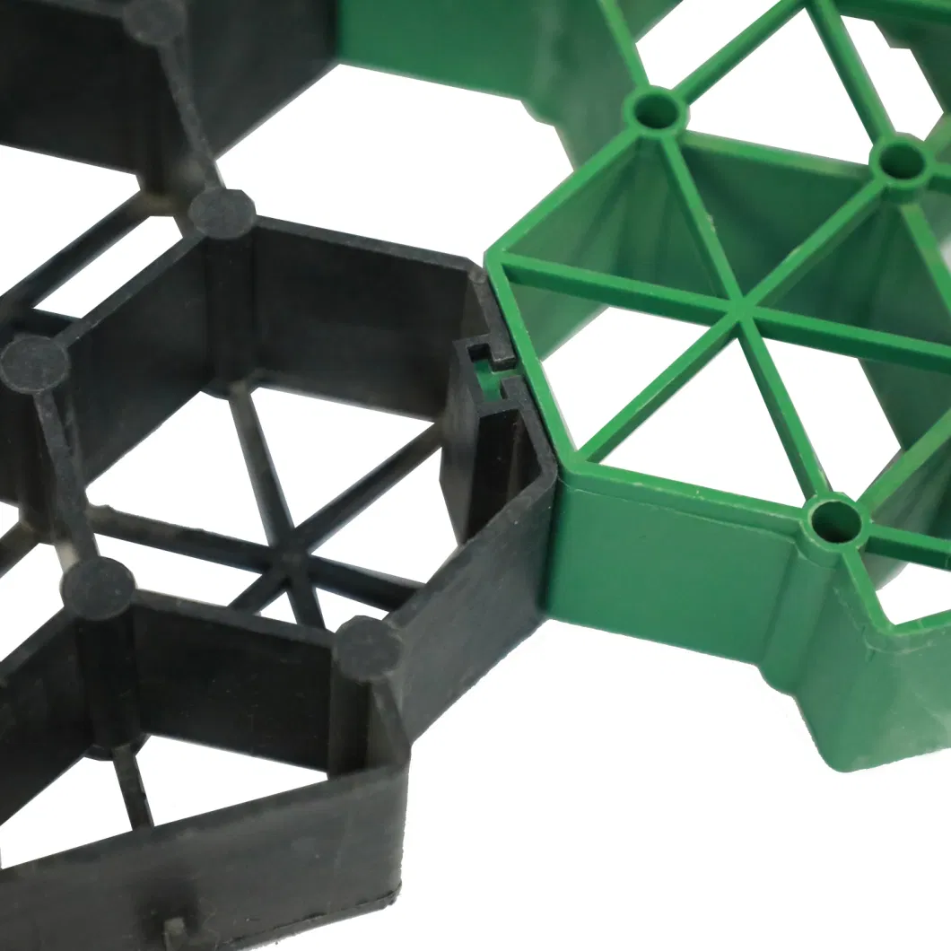 HDPE χαλιών προστασίας χλόης πλαστικά Pavers πλέγματος για το σύστημα επίγειας ενίσχυσης 2