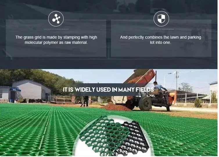 HDPE χαλιών προστασίας χλόης πλαστικά Pavers πλέγματος για το σύστημα επίγειας ενίσχυσης 7