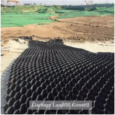 HDPE μαύρο διάτρητο με υφή σταθερές γεωκύτταρα με κλίση γεωκύτταρα γεωκύτταρα για το χώρο της πολιτικής μηχανικής 4