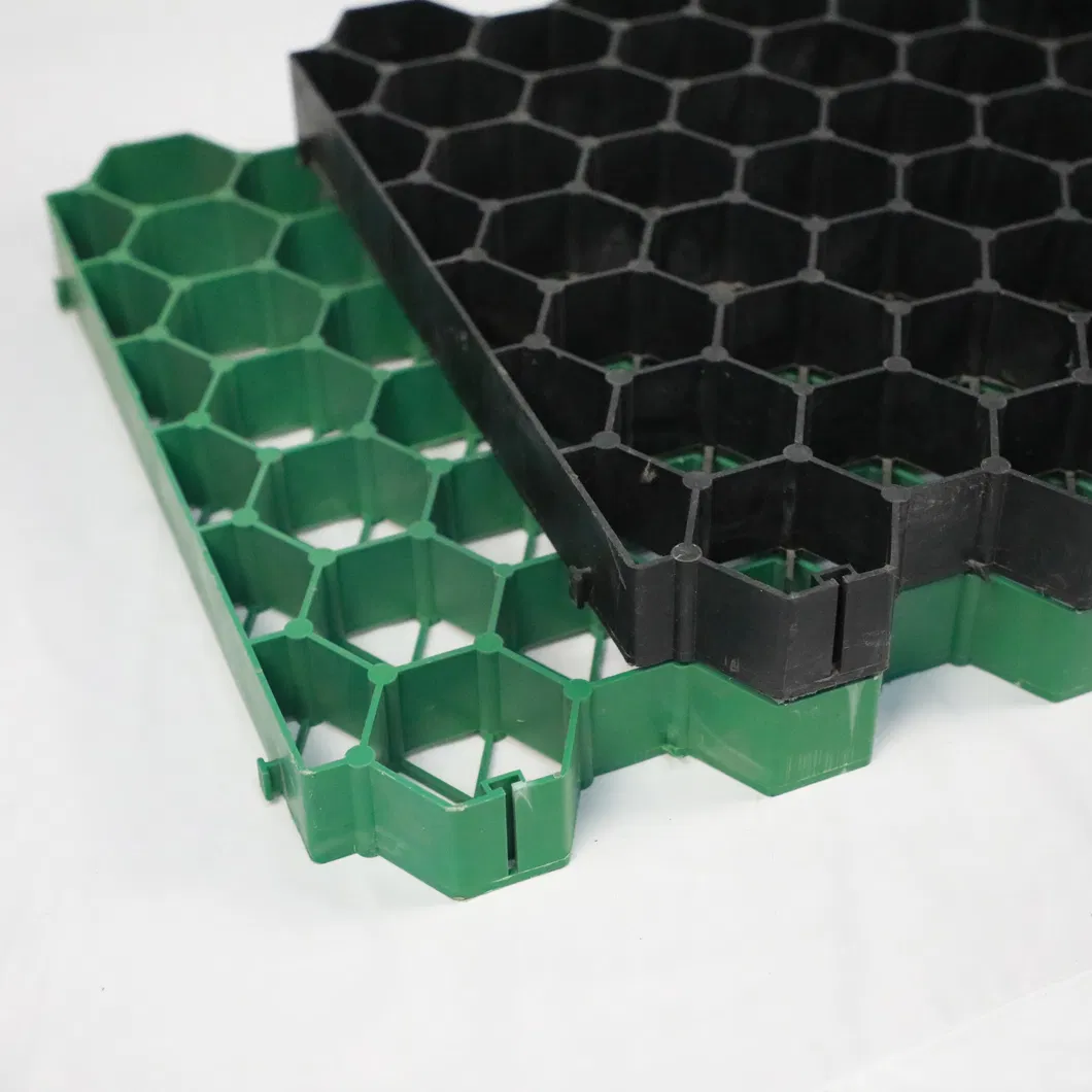 HDPE πλαστικό ελαστικό ελαστικό σταθεροποιητικό πλέγμα για το χώρο στάθμευσης εξωτερική οροφή κήπος διαπερατές λιθόστρωτες αγκυροβόλησης 1