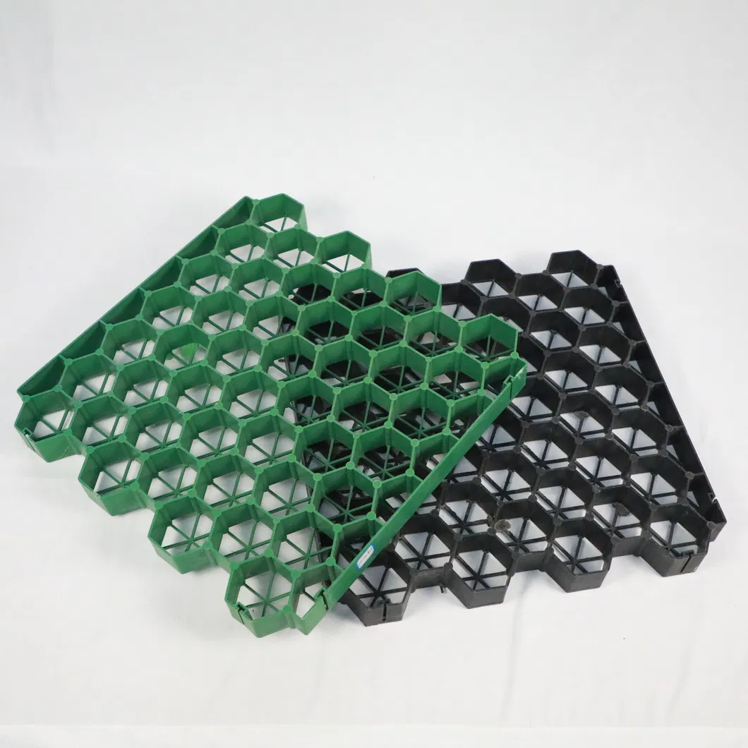 HDPE πλαστικό ελαστικό ελαστικό σταθεροποιητικό πλέγμα για το χώρο στάθμευσης εξωτερική οροφή κήπος διαπερατές λιθόστρωτες αγκυροβόλησης 2