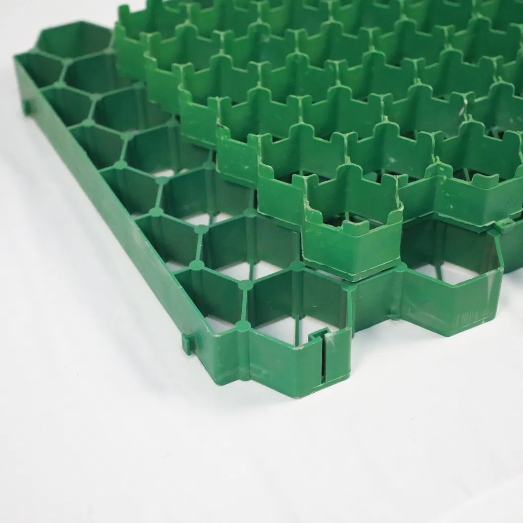 HDPE πλαστικό ελαστικό ελαστικό σταθεροποιητικό πλέγμα για το χώρο στάθμευσης εξωτερική οροφή κήπος διαπερατές λιθόστρωτες αγκυροβόλησης 3