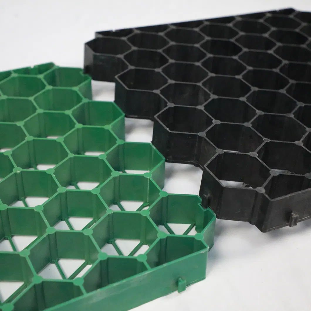 HDPE πλαστικό ελαστικό ελαστικό σταθεροποιητικό πλέγμα για το χώρο στάθμευσης εξωτερική οροφή κήπος διαπερατές λιθόστρωτες αγκυροβόλησης 5