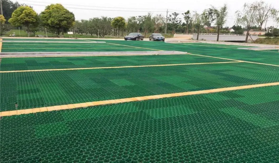 HDPE πλαστικό ελαστικό ελαστικό σταθεροποιητικό πλέγμα για το χώρο στάθμευσης εξωτερική οροφή κήπος διαπερατές λιθόστρωτες αγκυροβόλησης 13