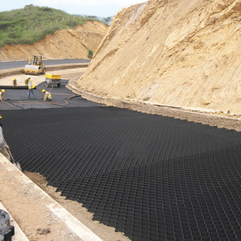 Αντιδιαβρωτικό 50mm Hdpe Geocell For Soil Reinforcement Road Hill Hill