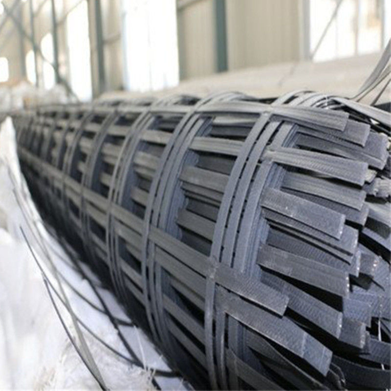 80kn Χάλυβα Πλαστικό Geogrid με αντοχή σε οξέα και αλκαλία για προστασία από κλίση υποβάθρα