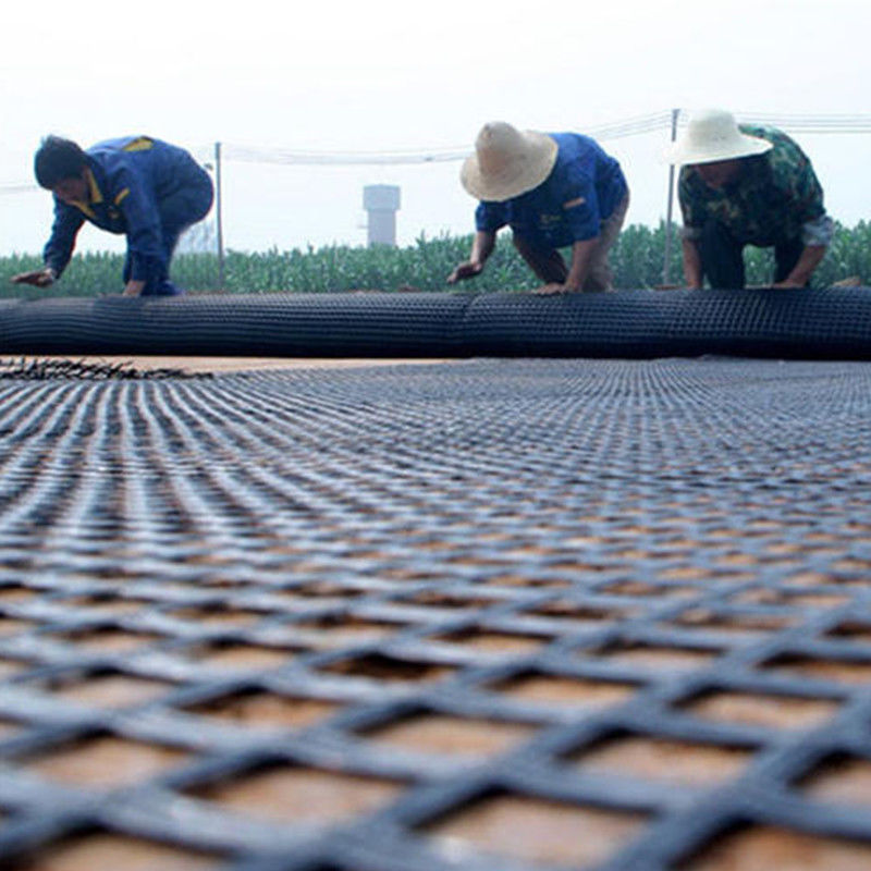 80kn Χάλυβα Πλαστικό Geogrid με αντοχή σε οξέα και αλκαλία για προστασία από κλίση υποβάθρα