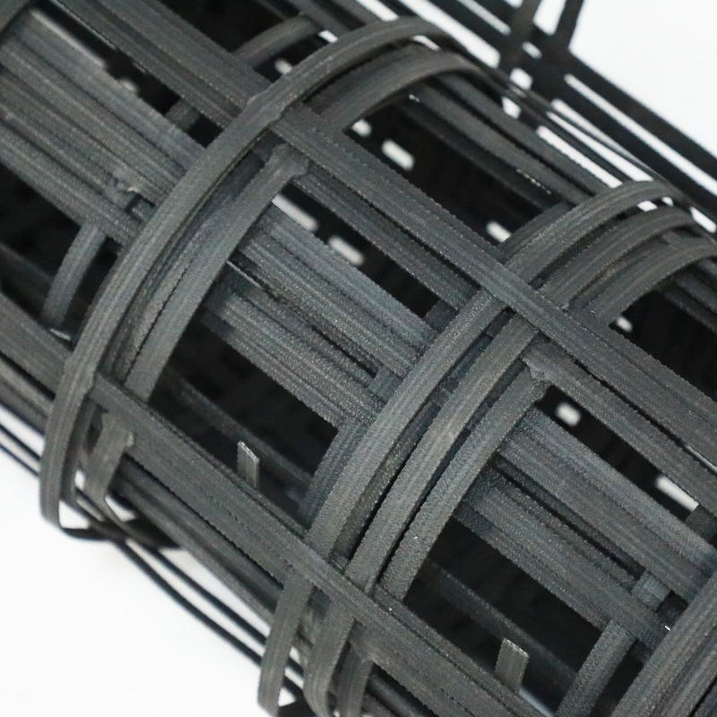80kn Χάλυβα Πλαστικό Geogrid με αντοχή σε οξέα και αλκαλία για προστασία από κλίση υποβάθρα