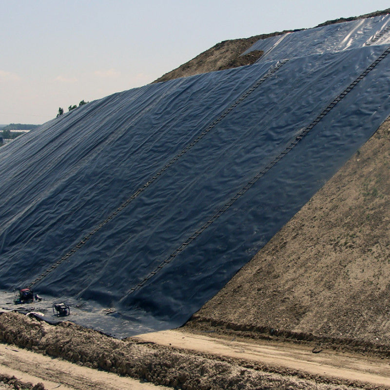 HDPE/LDPE Γεωμεμβράνη 1,0 mm/1,5 mm/2,0 mm Για αδιάβροχο / υδρατρείο λίμνης ψαριών / χωματερή / τεχνητή λίμνη / ορυχείο / φράγμα / λίμνη