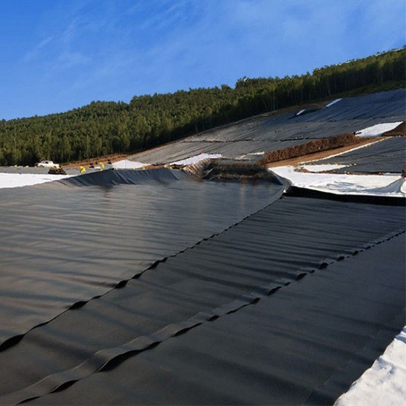 HDPE/LDPE Γεωμεμβράνη 1,0 mm/1,5 mm/2,0 mm Για αδιάβροχο / υδρατρείο λίμνης ψαριών / χωματερή / τεχνητή λίμνη / ορυχείο / φράγμα / λίμνη