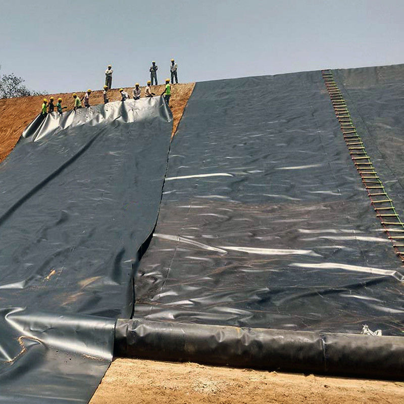 HDPE/LDPE Γεωμεμβράνη 1,0 mm/1,5 mm/2,0 mm Για αδιάβροχο / υδρατρείο λίμνης ψαριών / χωματερή / τεχνητή λίμνη / ορυχείο / φράγμα / λίμνη