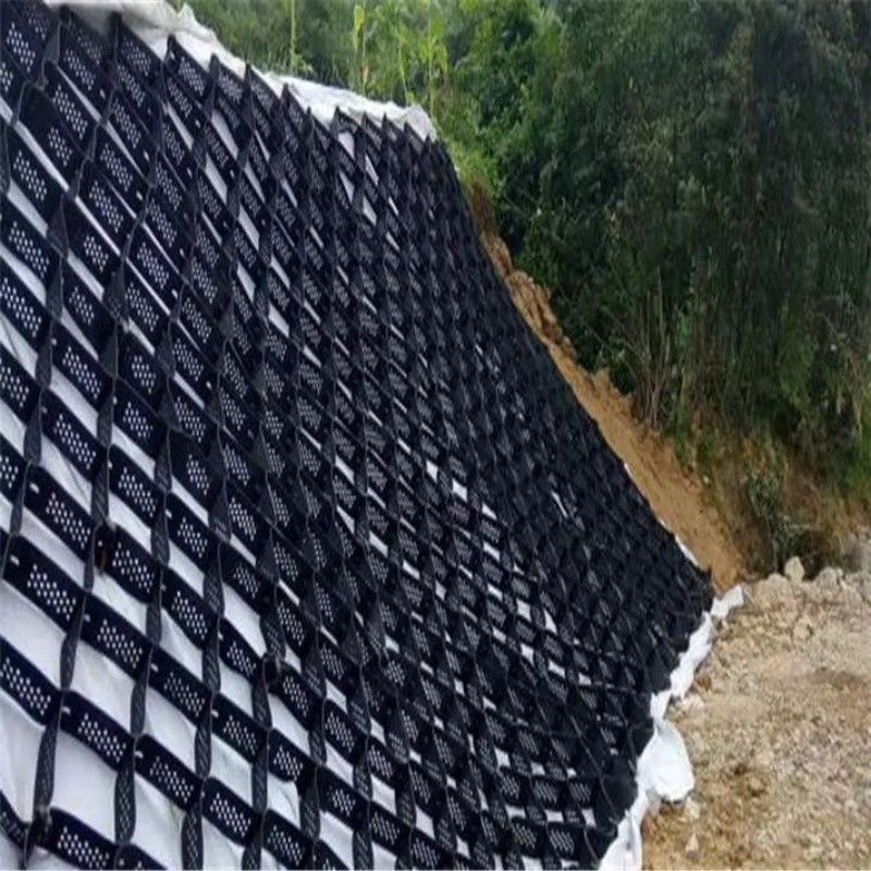 Υψηλό μέλιτο Μαύρο HDPE Geocell Reinforcement Driveway Για οδικά οδοστρώματα Σταθεροποιητής χαλίκις Δίκτυο Στήριξης Τείχους