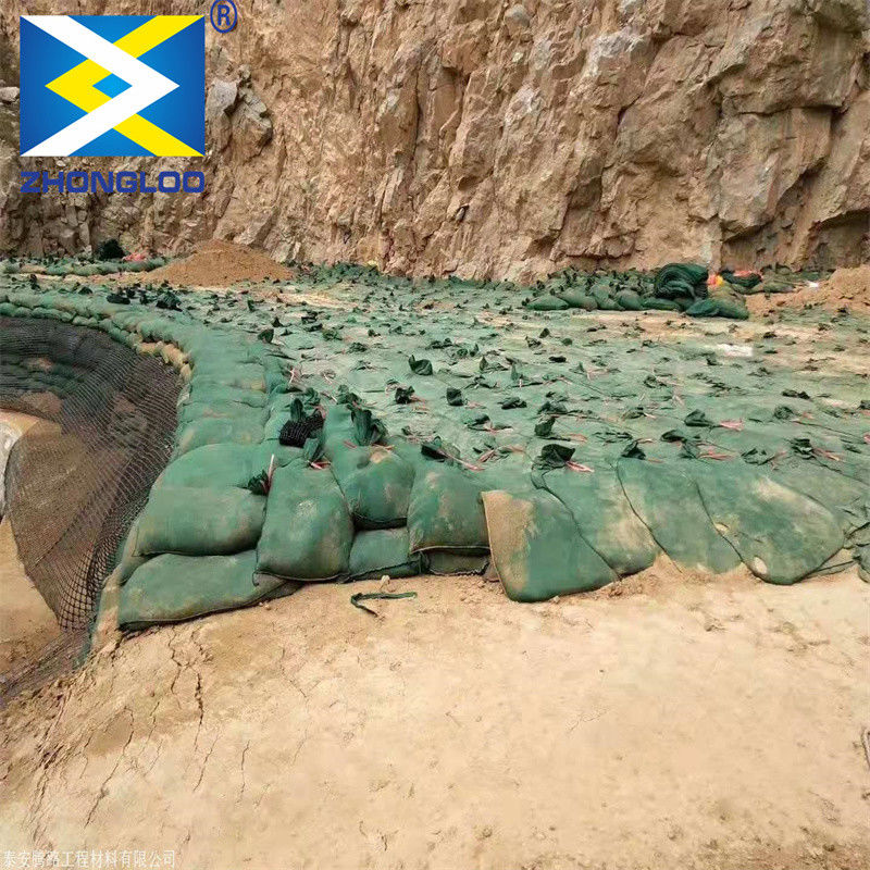 Μη υφασμένα Geobag Polyester / PP Geobag για την προστασία της πλαγιάς και το γρασίδι φράγμα για την προστασία του οικολογικού περιβάλλοντος