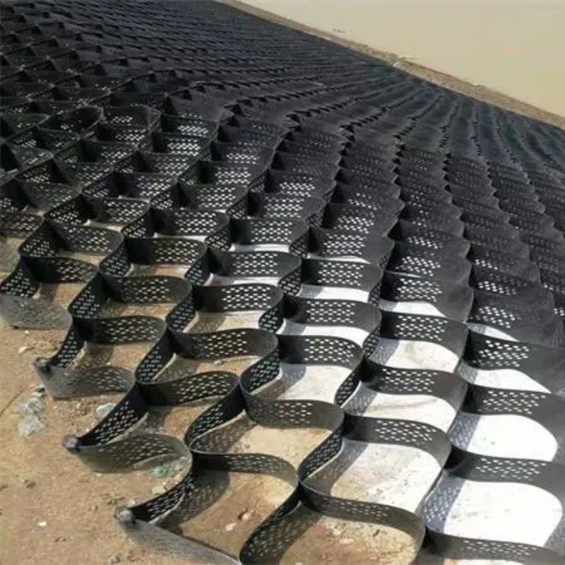 250mm 75mm 100mm 150mm Hdpe Geocell Υψηλής υφής HDPE Χονδρικά χάλκινο χαλίκι πλαστικό Geocell απευθείας εργοστασιακή τιμή