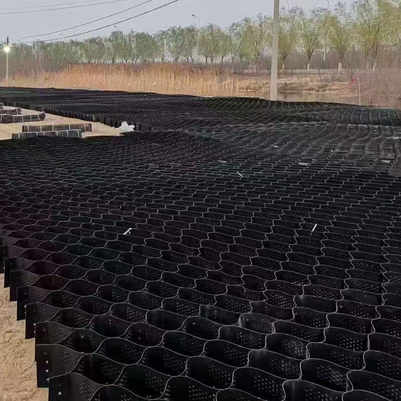 Δίκτυο χαλίκις γεωκύτταρου HDPE με υφή και διάτρηση από πλαστικό μέλι