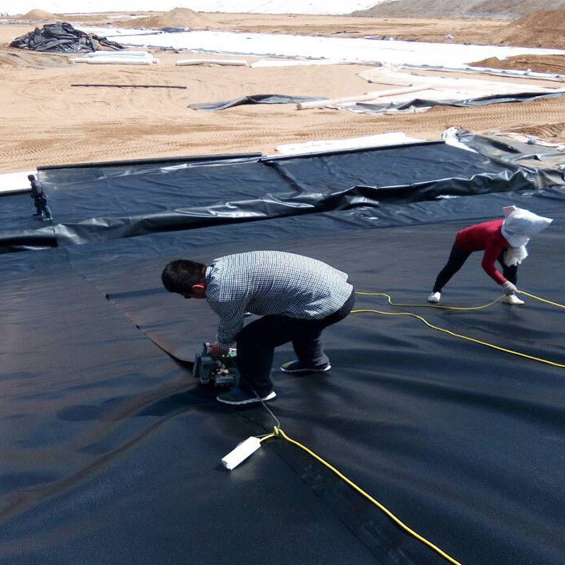 Προσαρμοσμένο HDPE LDPE LLDPE PVC Γεωμεμβράνες Εστίαση λιμνού για λίμνες ψαριών και γαρίδων & ενισχυμένο πολυαιθυλένιο εστίαση λίμνης