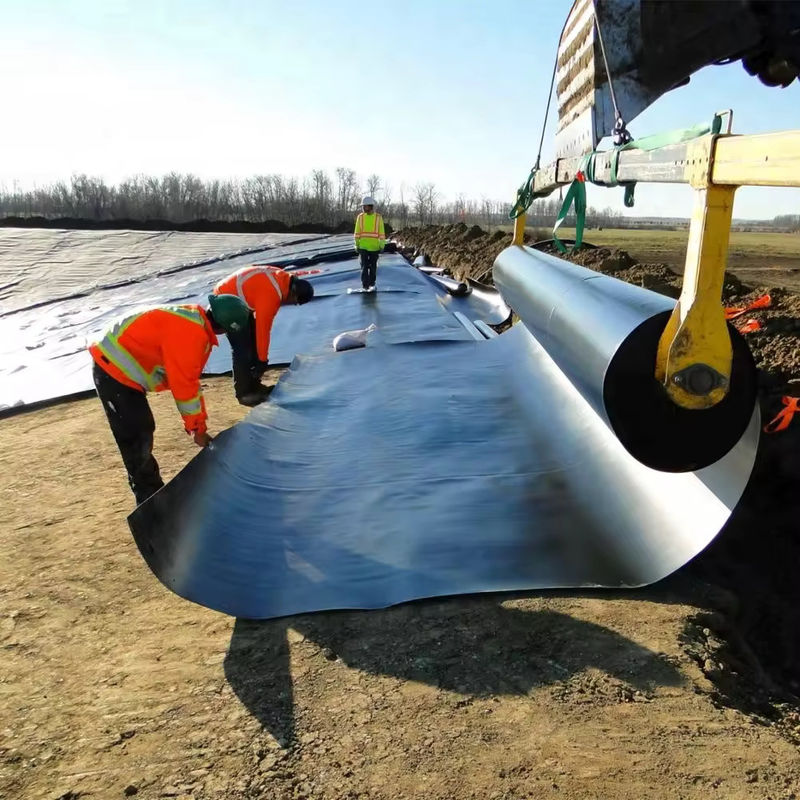 Προσαρμοσμένο HDPE LDPE LLDPE PVC Γεωμεμβράνες Εστίαση λιμνού για λίμνες ψαριών και γαρίδων & ενισχυμένο πολυαιθυλένιο εστίαση λίμνης
