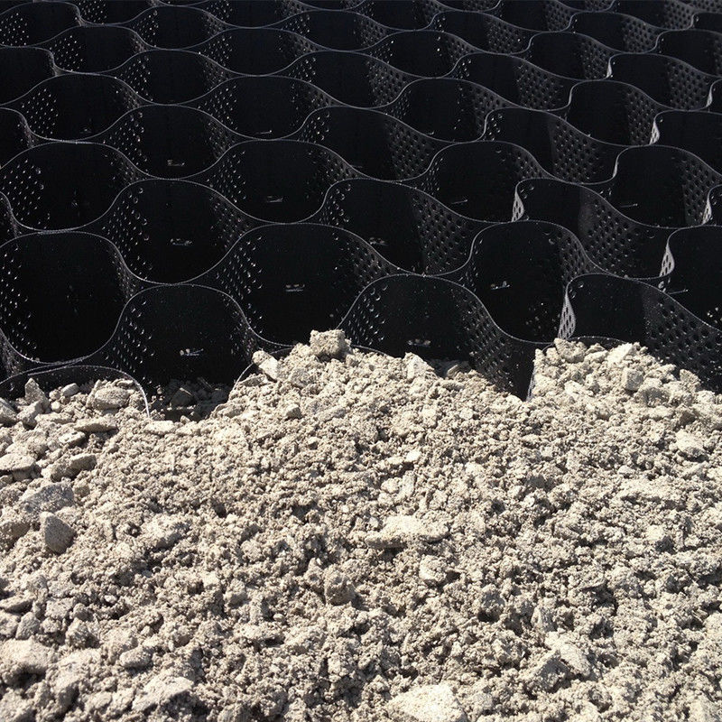 HDPE Plastic Geocell Paved Grid Black HDPE Geocell για την ενίσχυση μαλακού υπόγειου χώρου χαμηλού κόστους Σταθεροποιητής χαλίκις Geocell στην οδική κατασκευή