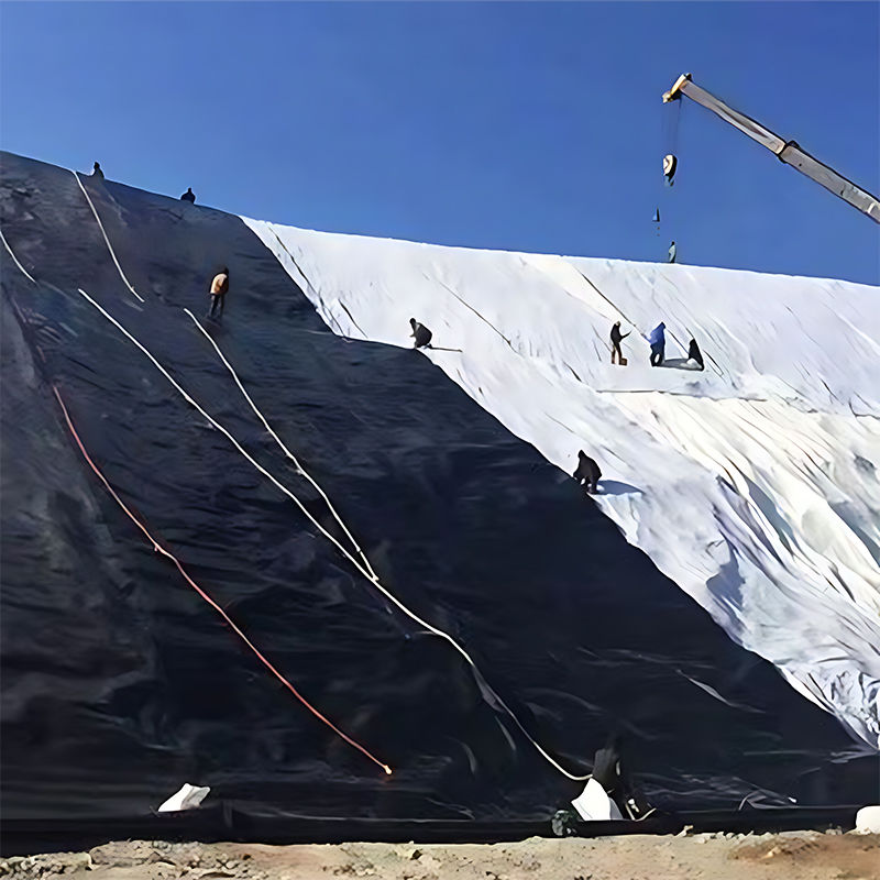 Χλωριούχο υδροξείδιο (HDPE) Γεωμεμβράνη Εφοδιασμός λίμνης για τα υγειονομικά απορρίμματα Υδατοκαλλιέργεια Ορυχεία Τεχνητή λίμνη Καραμέλες Αλιευτική εκμετάλλευση Εφοδιασμός φράγματος