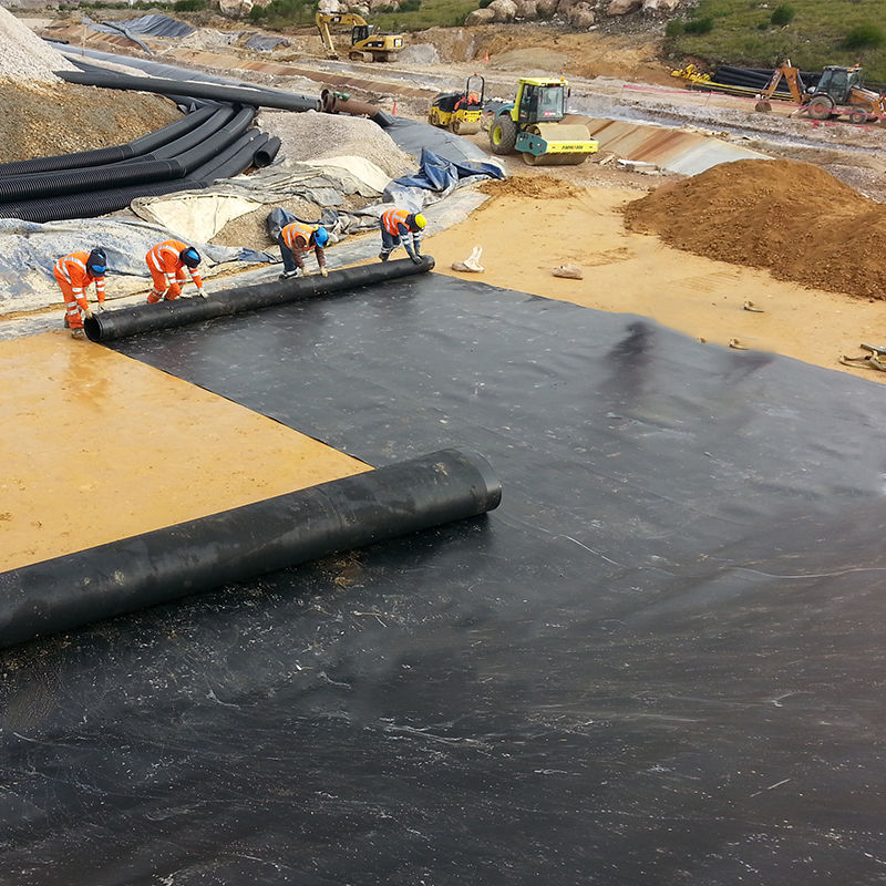Χλωριούχο υδροξείδιο (HDPE) Γεωμεμβράνη Εφοδιασμός λίμνης για τα υγειονομικά απορρίμματα Υδατοκαλλιέργεια Ορυχεία Τεχνητή λίμνη Καραμέλες Αλιευτική εκμετάλλευση Εφοδιασμός φράγματος