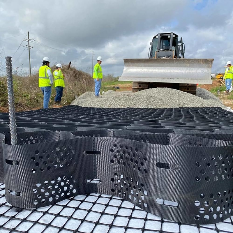 Ανθεκτικό HDPE γεωκύτταρα ομαλή επιφάνεια HDPE γεωκύτταρα για τον έλεγχο της διάβρωσης των οδικών οδών για τις πλαγιές που υποστηρίζουν τοίχους