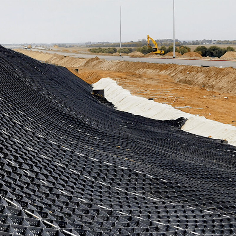 Πλαστικό ASTM Standard Οδικό Πλέγμα Χαλίκι Κυψελωτό HDPE Γεωκυψέλη για Ενίσχυση Τοίχου Αντιστήριξης Προστασία Πρανών Δρόμου Γεωκυψέλη Ελέγχου Διάβρωσης