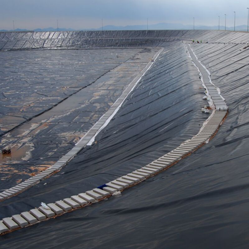 0.75mm HDPE Βιομηχανική Γεωμεμβράνη για Αλιευτική Φάρμα Υδροσταλτική Εφαρμογές Φράγμα Απορριμμάτων