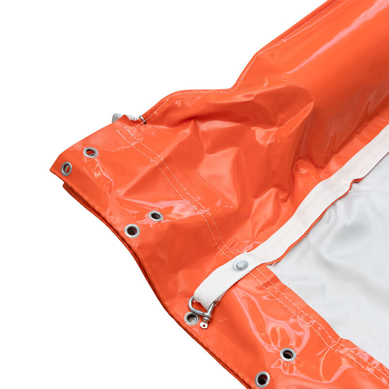 Πλωτή κουρτίνα ιζήματος Έλεγχος ρύπανσης νερού Αντιρρυπαντικό φράγμα πετρελαίου PVC Διαπερατή υδάτινη πλωτή κουρτίνα ιζήματος